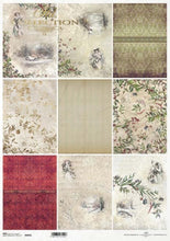 Load image into Gallery viewer, Victorian Christmas Mini Backgrounds Rice Paper by ITD Collection