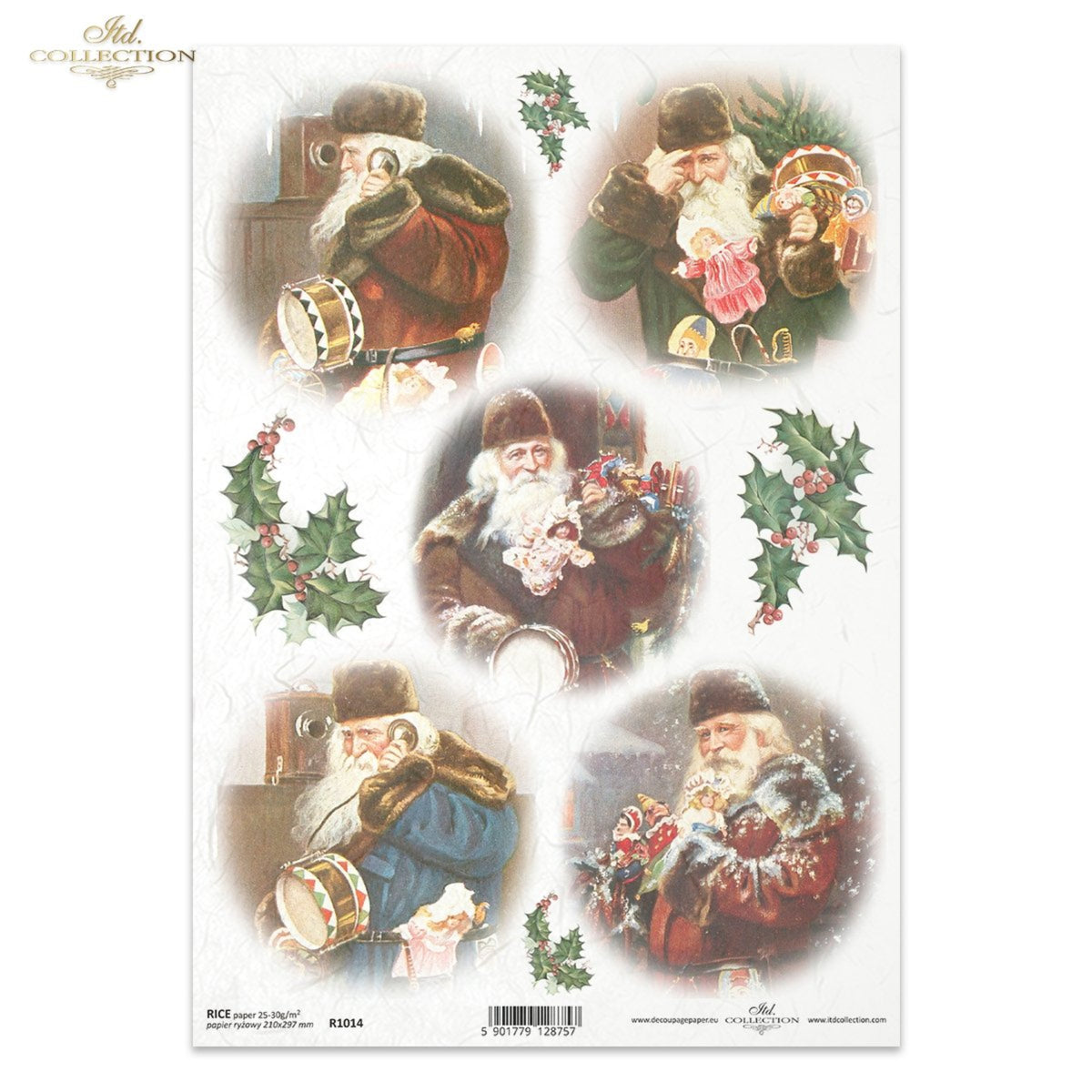 Holly St Nicholas Rice Paper by ITD Collection – My Victorian Heart