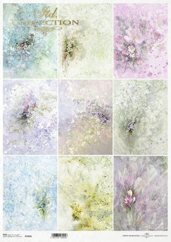 Spring Blooms Rice Paper by ITD Collection, R1060L, A3
