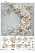 Load image into Gallery viewer, Divine Blush Pink Florals Rice Paper by ITD Collection