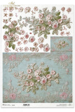 Load image into Gallery viewer, Divine French Roses and Lace Rice Paper by ITD Collection