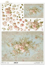 Load image into Gallery viewer, Divine Pale Roses Lace Rice Paper by ITD Collection