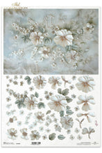 Load image into Gallery viewer, Divine Cream Blush, Pearls and Lace Rice Paper by ITD Collection