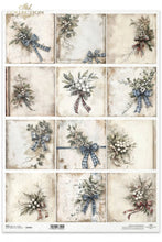 Load image into Gallery viewer, Winter&#39;s Tale Plaid Bows and Holly Minis Rice Paper by ITD Collection