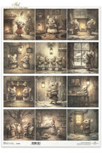 Load image into Gallery viewer, Winter&#39;s Tale Christmas Mouse Rice Paper by ITD Collection