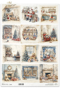 Winter's Tale Christmas Toys Rice Paper by ITD Collection
