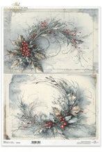 Load image into Gallery viewer, Winter&#39;s Tale Holly Berry 2 Pack Rice Paper by ITD Collection