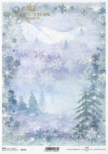 Winter Snowflake Landscape