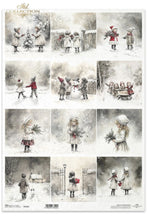 Load image into Gallery viewer, Winter&#39;s Tale Christmas Snow Darlings Rice Paper by ITD Collection