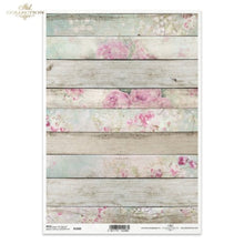 Load image into Gallery viewer, Shabby Wood Roses Rice Paper by ITD Collection