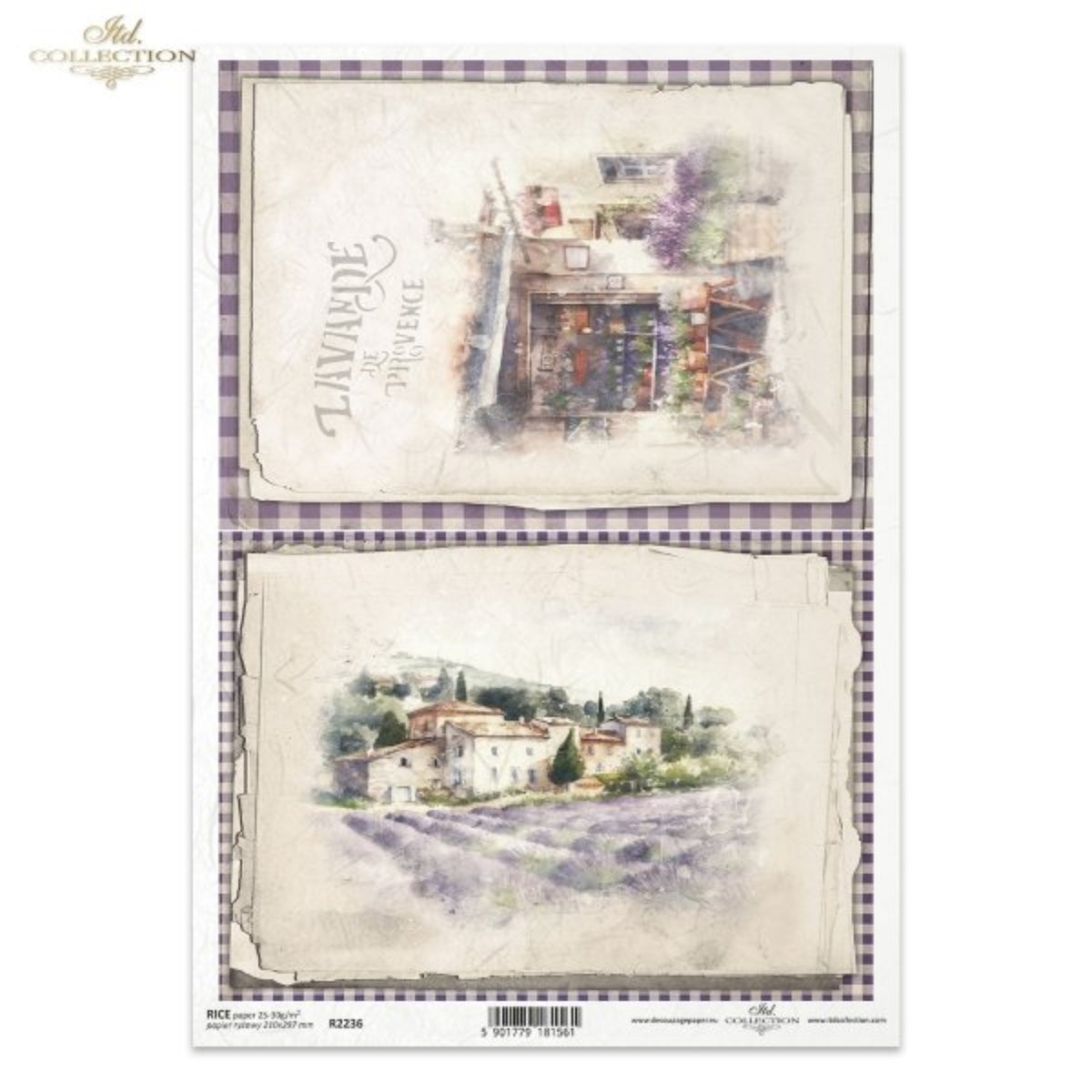 Lavender Market and Farm Rice Paper by ITD Collection – My Victorian Heart