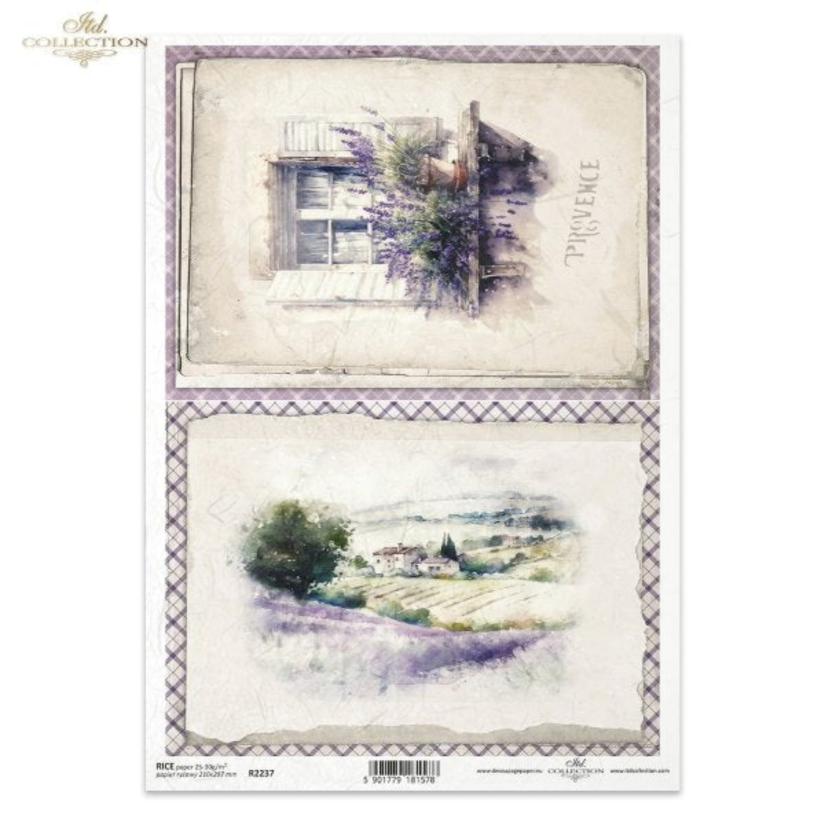 French Lavender Farm Rice Paper by ITD Collection – My Victorian Heart