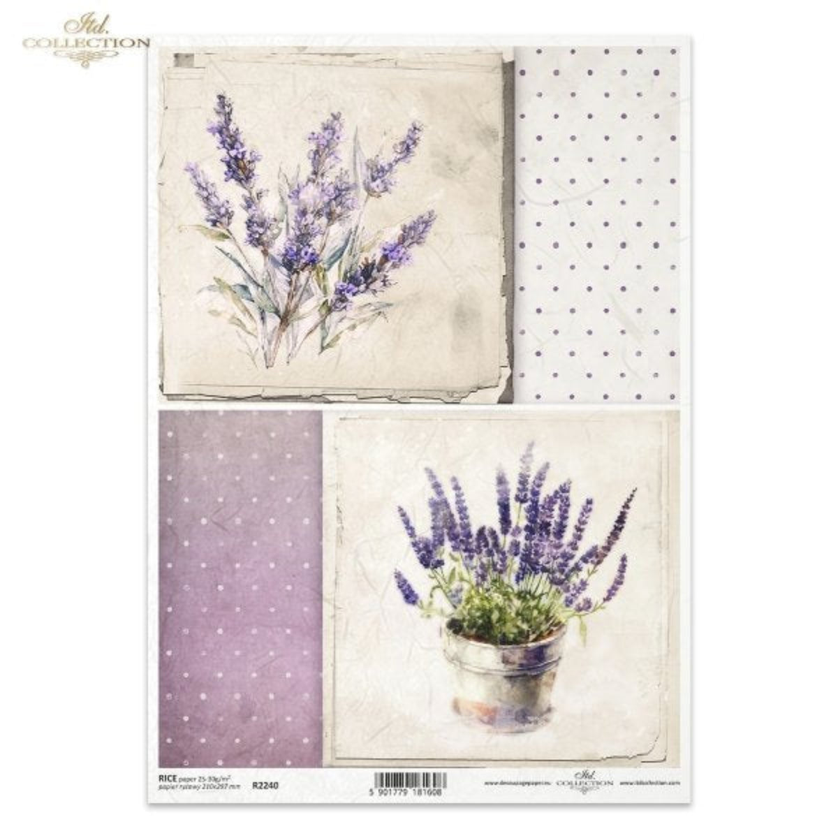 French Lavender Dots Rice Paper by ITD Collection – My Victorian Heart