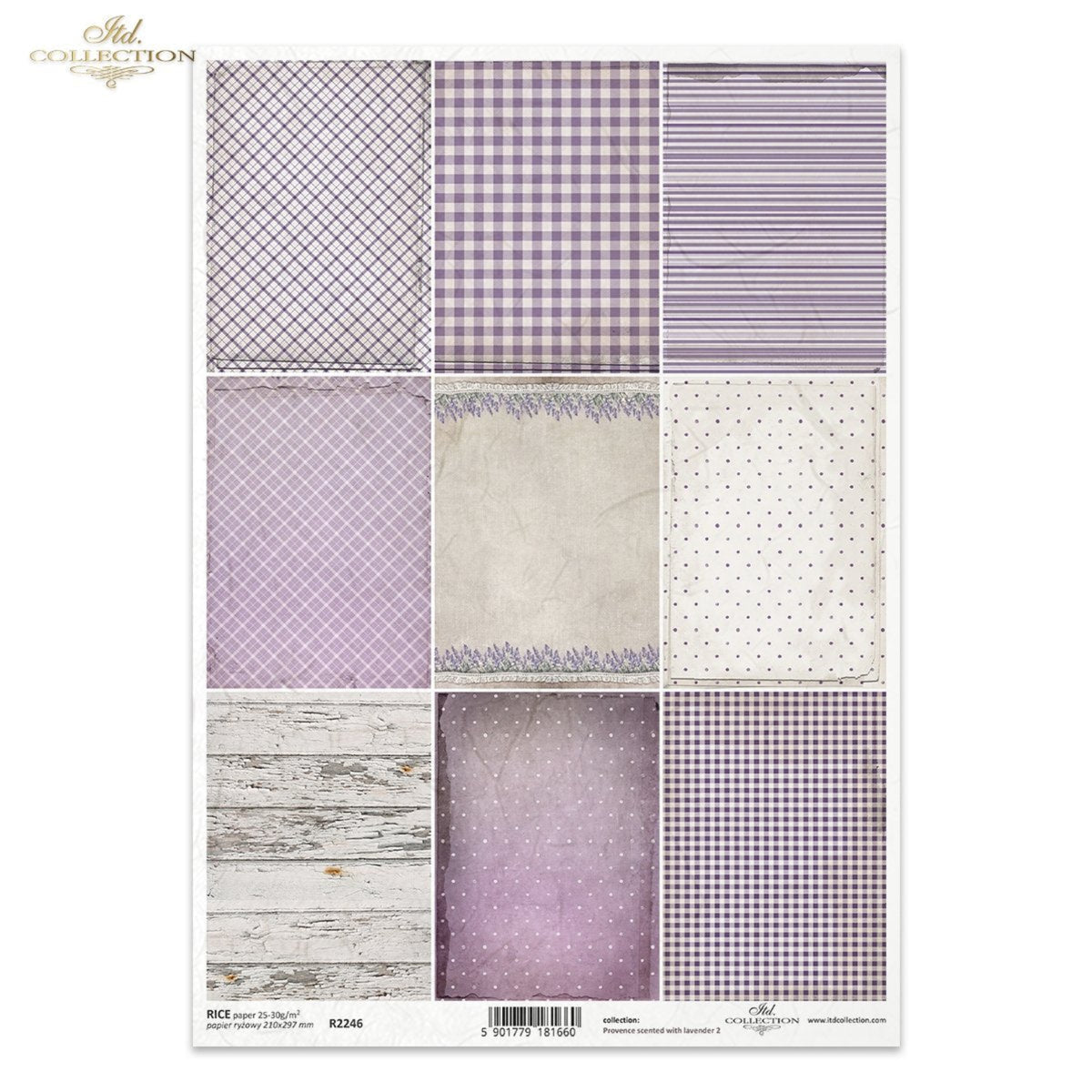 Lavender Patterns 9 Pack Rice Paper by ITD Collection – My Victorian Heart