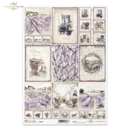 Lavender Minis Rice Paper by ITD Collection