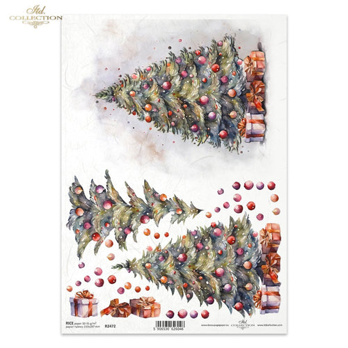 Christmas Tree 3D Effect Rice Paper by ITD Collection