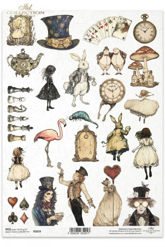 Alice's Magic Menagerie Rice Paper by ITD Collection