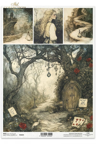Alice's Magic Through the Door Rice Paper by ITD Collection