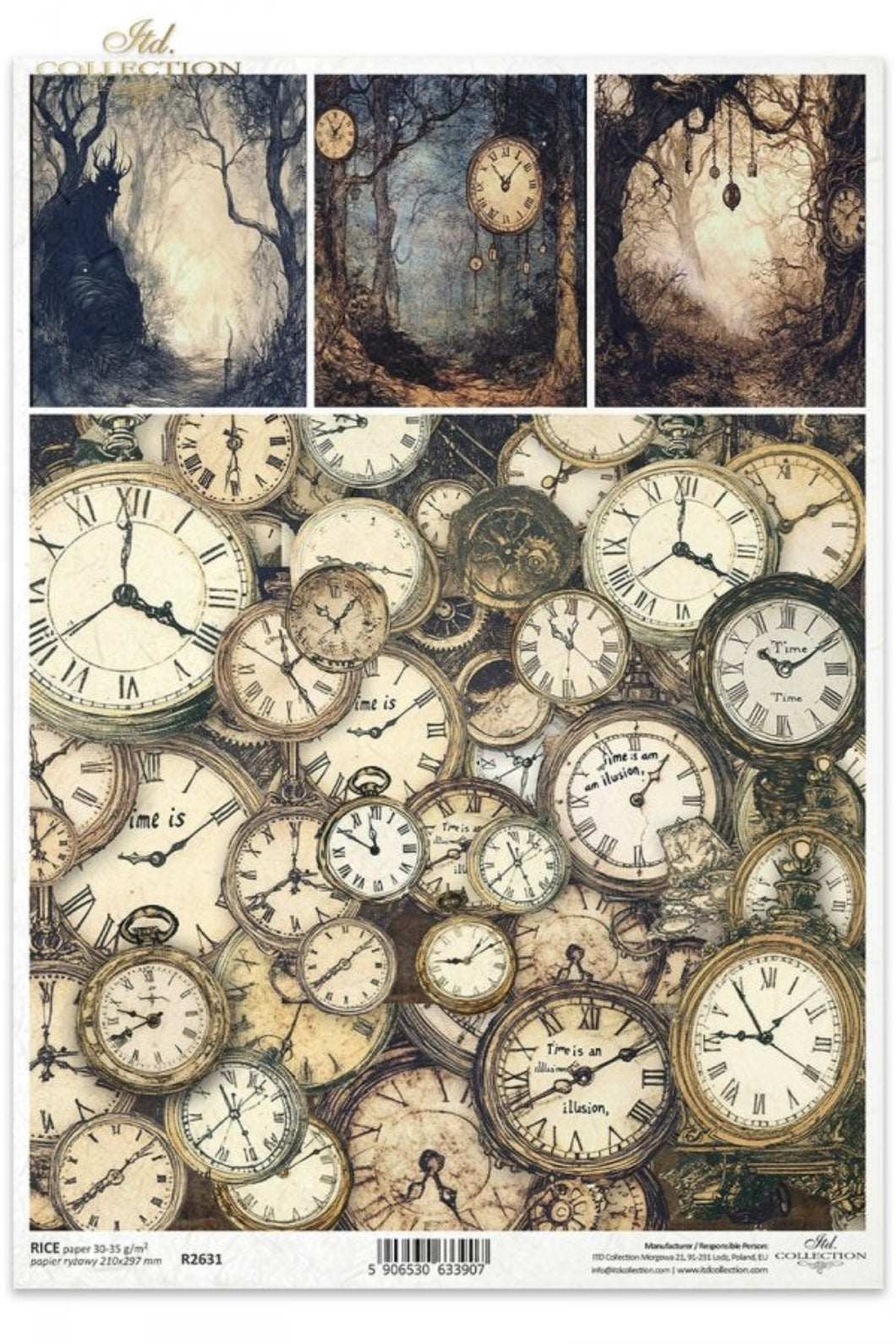 Alice's Magic Time is an Illusion Rice Paper by ITD Collection