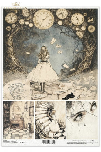 Alice's Magic Time Journey Rice Paper by ITD Collection
