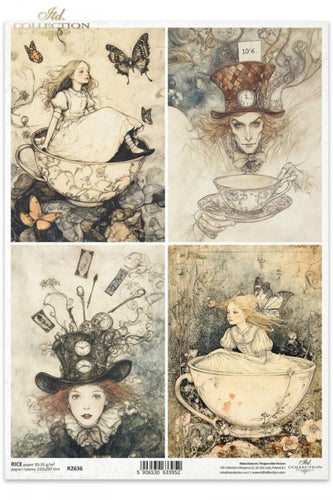 Alice's Magic Mad Tea Party Rice Paper by ITD Collection