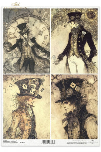 Alice's Magic Mad Hatter Rice Paper by ITD Collection