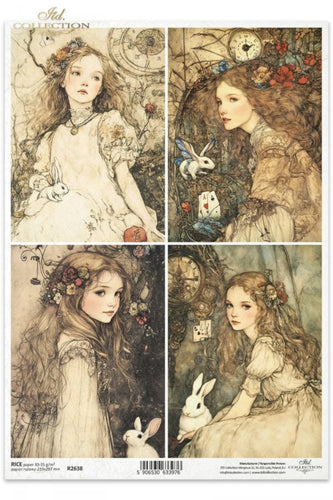 Alice's Magic Alice Portraits Rice Paper by ITD Collection