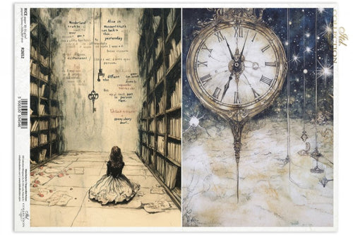 Alice's Magic Time in Wonderland Rice Paper by ITD Collection