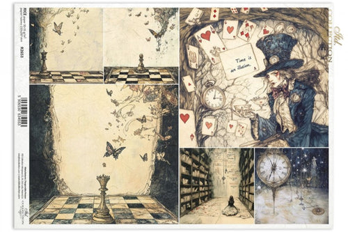 Alice's Magic Time is an Illusion II Rice Paper by ITD Collection