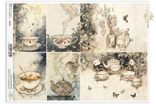 Alice's Magic Tea Party Rice Paper by ITD Collection