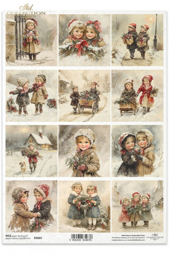 Winter's Tale Christmas Darlings Rice Paper by ITD Collection