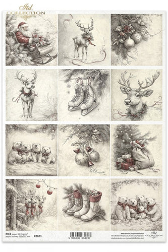 Winter's Tale Holiday Minis Rice Paper by ITD Collection