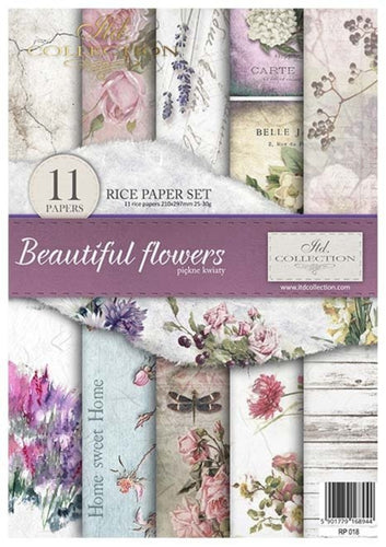 Beautiful Flowers Rice Paper Set by ITD Collection