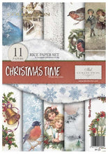 Load image into Gallery viewer, Christmas Time Rice Paper Set by ITD Collection, RP024, Pack of 11