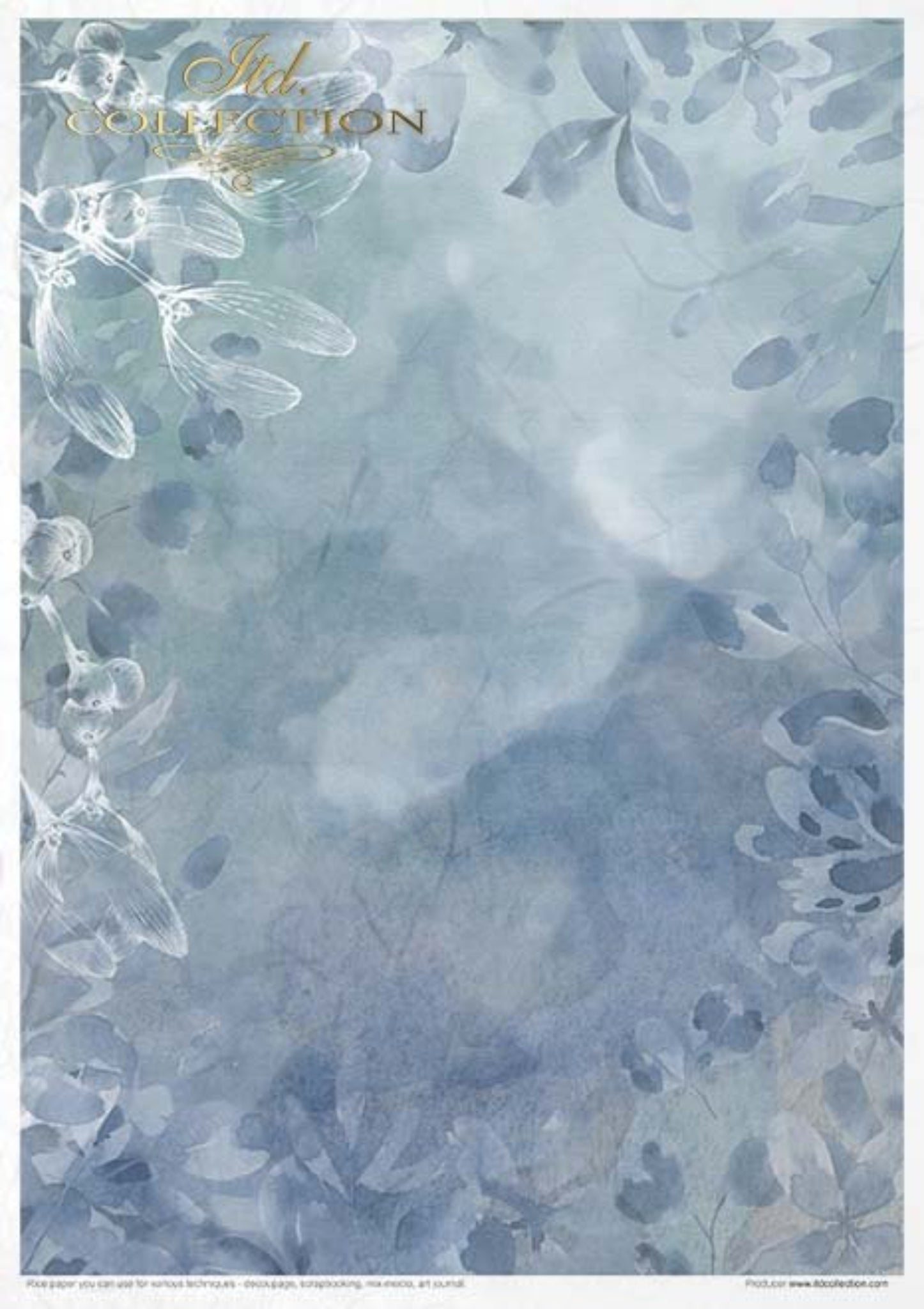 Christmas In Blue Rice Paper Set by ITD Collection, RP025, Pack of 11 ...