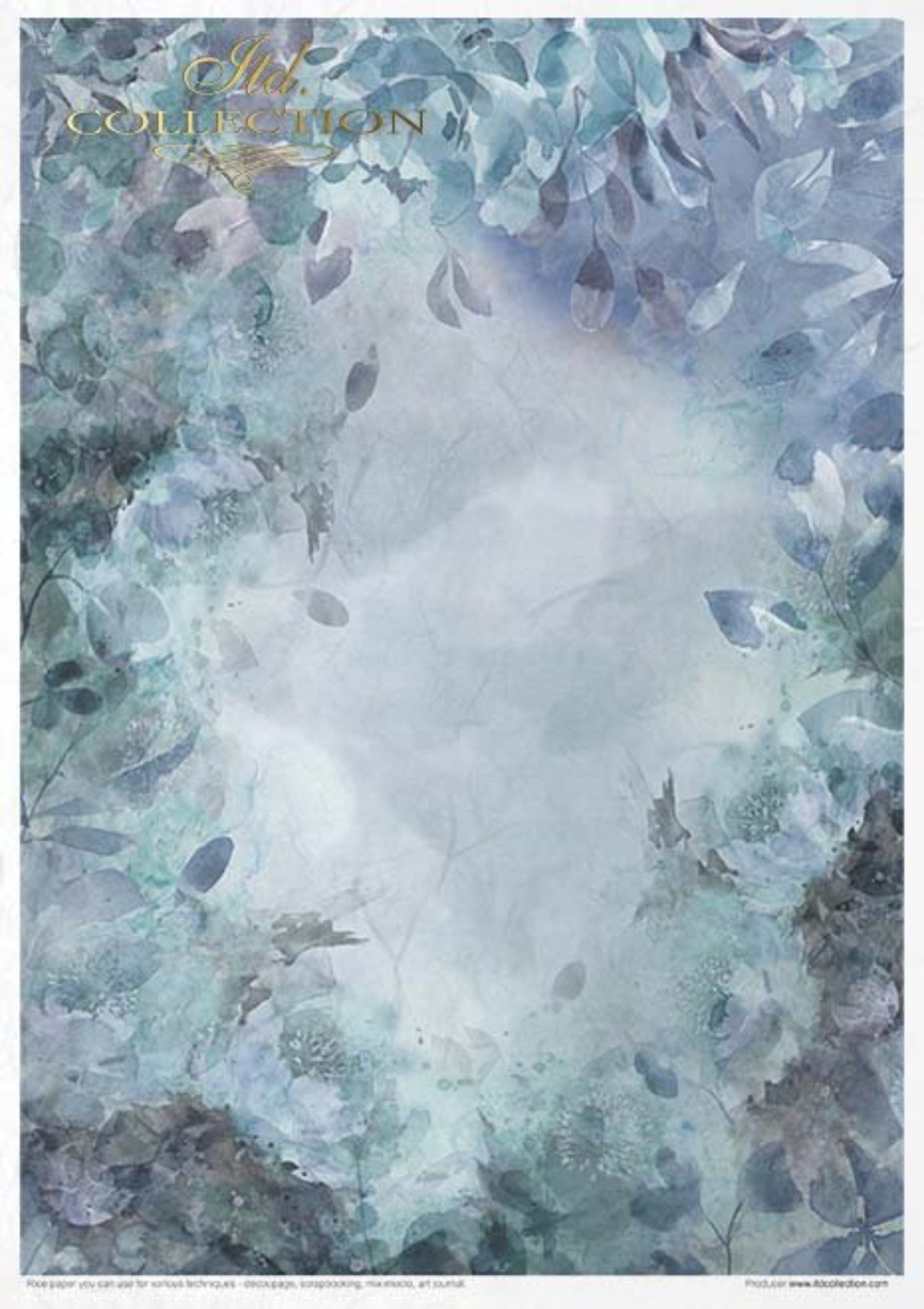 Christmas In Blue Rice Paper Set by ITD Collection, RP025, Pack of 11 ...