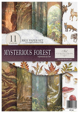 Load image into Gallery viewer, Mysterious Forest Rice Paper Set by ITD Collection, RP045, Pack of 11 Cover