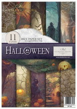 Load image into Gallery viewer, Halloween Rice Paper Set by ITD Collection, RP046, Pack of 11 Cover