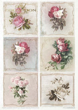 Load image into Gallery viewer, Flower Post Rose Rice Paper Set by ITD Collection, RP063, Pack of 11 11