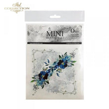 Load image into Gallery viewer, ITD Collection &quot;Blue Watercolor Florals&quot; Rice Paper Mini Set