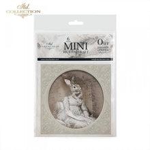 Load image into Gallery viewer, Bunny Portraits Rice Paper Mini Set by ITD Collection, RSM032, Pack of 6 Cover