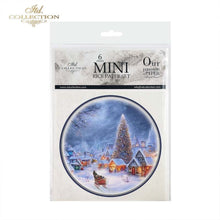 Load image into Gallery viewer, Snowy Christmas Villages Rice Paper Mini Set by ITD Collection