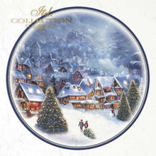 Load image into Gallery viewer, Snowy Christmas Villages Rice Paper Mini Set by ITD Collection