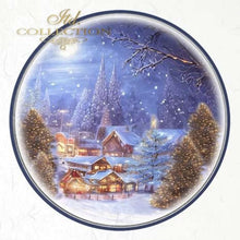 Load image into Gallery viewer, Snowy Christmas Villages Rice Paper Mini Set by ITD Collection