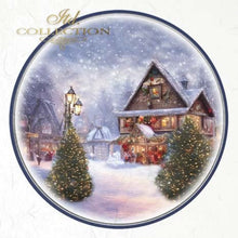 Load image into Gallery viewer, Snowy Christmas Villages Rice Paper Mini Set by ITD Collection