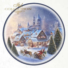 Load image into Gallery viewer, Snowy Christmas Villages Rice Paper Mini Set by ITD Collection