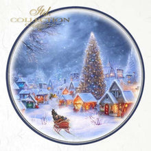 Load image into Gallery viewer, Snowy Christmas Villages Rice Paper Mini Set by ITD Collection