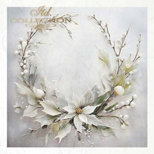 Load image into Gallery viewer, ITD Collection &quot;Winter Floral Wreaths&quot; Rice Paper Mini Set