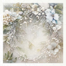 Load image into Gallery viewer, ITD Collection &quot;Winter Floral Wreaths&quot; Rice Paper Mini Set