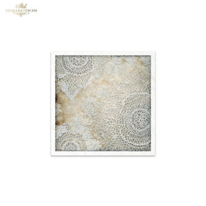 ITD Collection "Shabby Lace and Wood" Rice Paper Mini Set